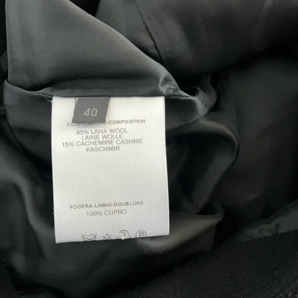 Fendi black cashmere blend pencil skirt EU40 US8